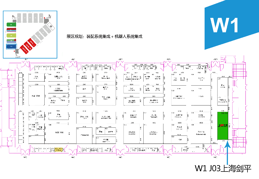 上海剑平在AMTS的展会位置图